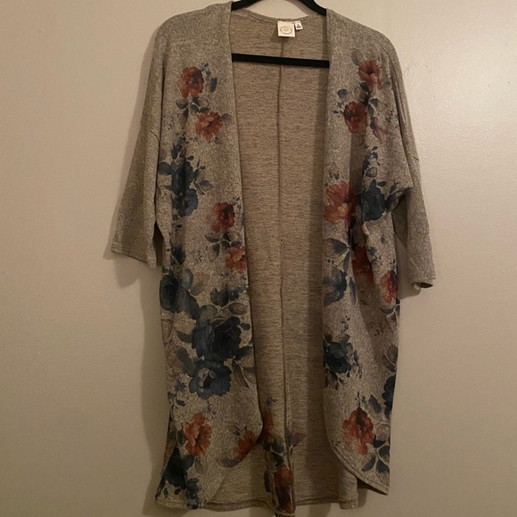 Open front long and floral - Picture 3 of 4